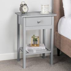 Christow Grey Bedside Table