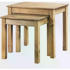 SECONIQUE Panama Pine Nesting Table