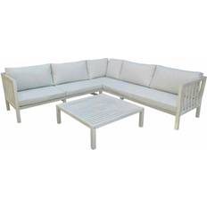 Grey Outdoor Lounge Sets Charles Bentley FSC Acacia Outdoor Lounge Set