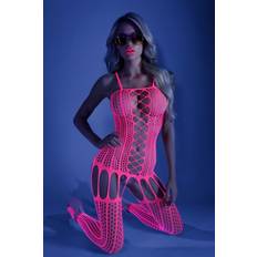 Glow Hypnotic Criss-Cross Body with Garter Look Neon Pink