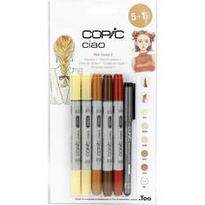 Copic Ciao CZ22075572 5 1 Set Haartöne 1, Schwarz