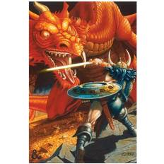 Red Posters Pyramid Dungeons & Dragons Classic Red Dragon Battle Poster