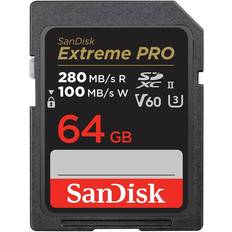 64 GB - SDXC Memory Cards & USB Flash Drives SanDisk Extreme PRO V60 UHS-II 280/100MBs 64GB