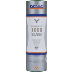 Victor Badminton Nylon Shuttlecock 1000 Silver 6PC Tube