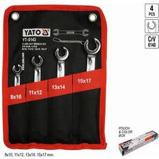 YATO Combination Wrenches YATO Set 4tlg. halboffen Ring-Maulschlüssel