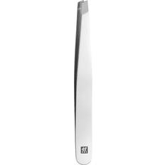 Zwilling slanted tweezers for precise eyebrow hair removal, stainless steel polished, 90 mm