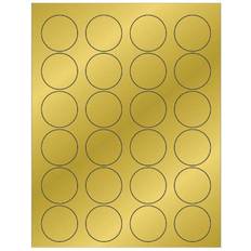 Tape Logic Box Partners LL216GD 1.63 Gold Foil Circle Labels