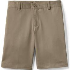 Lands' End Boy's Plain Front Blend Chino Shorts - Khaki