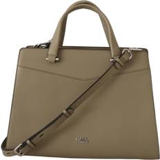 Karl Lagerfeld Sage Green Leather Tote Women's Bag