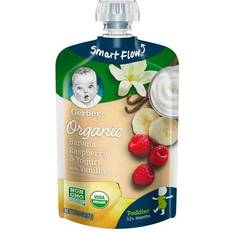 Gerber Organic Toddler Baby Food Pouch Banana Raspberry & Yogurt with Vanilla