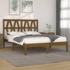 vidaXL Bed Frame Honey