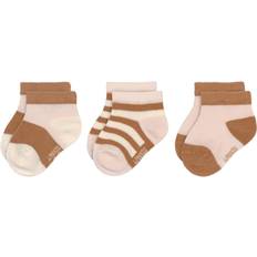 Lässig Socken GOTS 3er Pack 4-12 Monate pink/rust