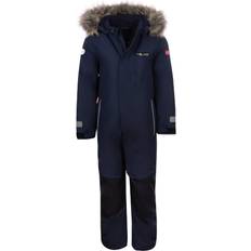 Insulating Function Snowsuits Children's Clothing Trollkids Kid's Kirkenes Snowsuit - Navy