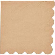 Juvale Cocktail Napkins 100-Pack Disposable Kraft Paper Napkins, Rustic Holiday Brown More than 12