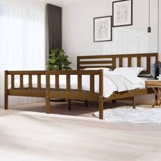 vidaXL Bed Frame Honey Brown