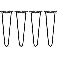 Black Table Legs 4 Hairpin Pin Table Leg