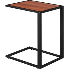 Black Small Tables Homcom C Shape Over Small Table