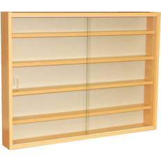 Glasses Cabinets Freemans REVEAL 4 Shelf Wall Cabinet