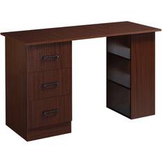 Homcom Workstation Walnut Writing Desk 49x120cm