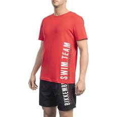 Bikkembergs Men's Red Cotton T-Shirt