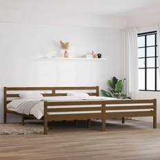 vidaXL Bed Frame Honey Brown