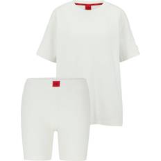 Hugo Boss White Pyjamas Hugo Boss Jersey pyjama set with red logo labels