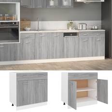 vidaXL Drawer Bottom Storage Cabinet