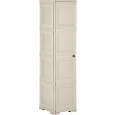 vidaXL Plastic 40x43x164 Cream Storage Cabinet