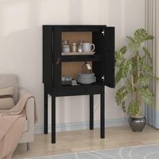 vidaXL Highboard Black Storage Cabinet