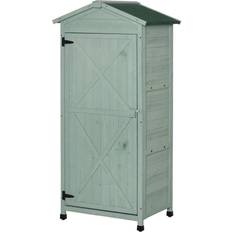 Green Storage Cabinets kleankin Bathroom Cupboard Shelving Storage Cabinet