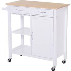 Homcom Kitchen Cart Trolley Table