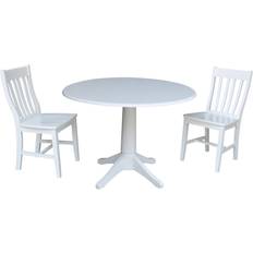 International Concepts 3 Piece Drop Leaf Dining Set