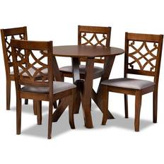 Baxton Studio 5pc Alisa Dining Set 5