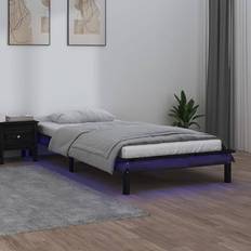 vidaXL LED Bed Frame Black