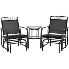 OutSunny 84A-084BG Bistro Set, 1 Table incl. 2 Chairs