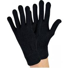 Nylon Mittens Sock Snob Knitted Magic Thermal Wool Gloves - Black
