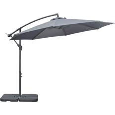 Grey Parasols OutSunny 3m Garden Parasol Umbrella Cantilever