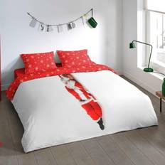 Pure santa Duvet Cover Red