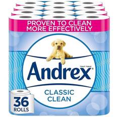 Andrex toilet rolls Andrex Classic Clean Fragrance-Free Toilet Paper 36pcs