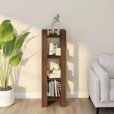 vidaXL honey brown Solid Pine Cabinet/Room Divider Book Shelf