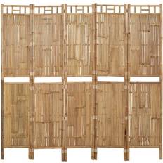 vidaXL 5-Panel Bamboo Room Divider