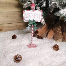 33cm North Pole Christmas Sign Decoration