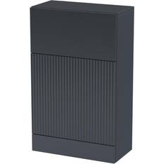 Grey Water Toilets Regis Fluted Anthracite Back To Wall Toilet Unit 500mm