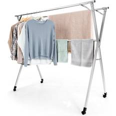 Gymax X-Shaped Clothing Drying Rack