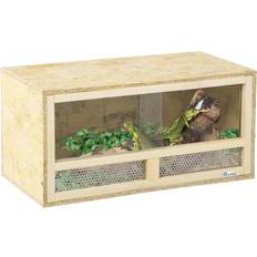 Fish & Reptile Pets Pawhut Reptile Terrarium Vivarium 60x29.5x29.5cm