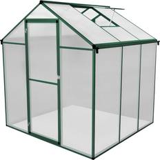 MonsterShop Greenhouse 6 6ft Polycarbonate Frame Lockable Padlock 2