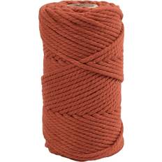 Creativ Company Macramé cord, L: 55 m, D 4 mm, burnt orange, 330 g/ 1 roll