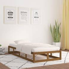 vidaXL Bed Frame Honey