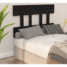 vidaXL black, 103.5 Solid Pine Bed Headboard