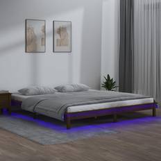 vidaXL honey brown, 200 Bed Frame